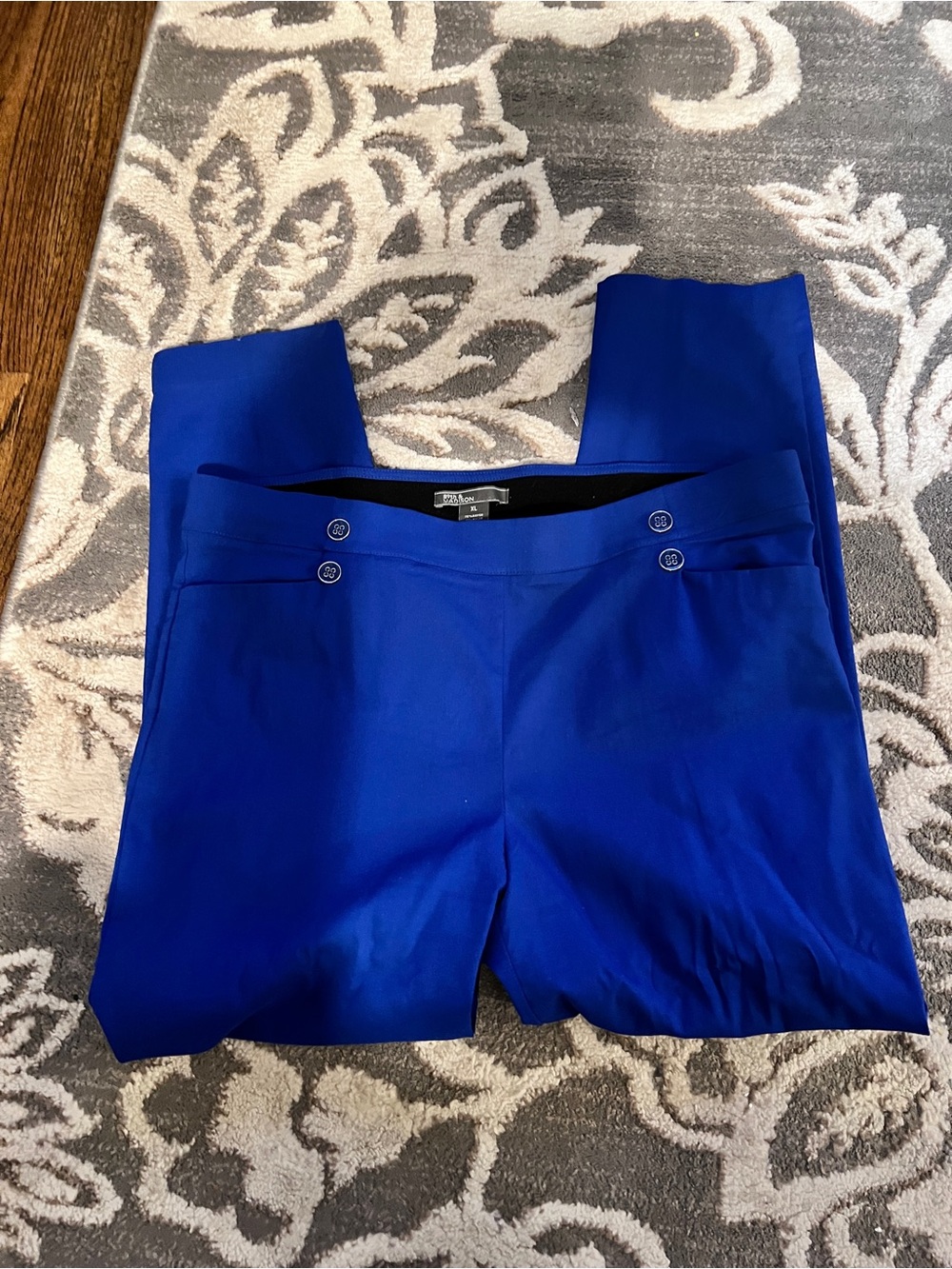 89th & Madison Cobalt Blue Women's Ponte Pull-On Pants Sz XL
